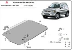 Scut Protection Mitsubishi Pajero Pinin, 1997-2007 - Acél Váltóvédő lemez