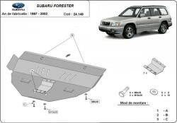 Scut Protection Subaru Forester, 1997-2002 - Acél Motorvédő lemez