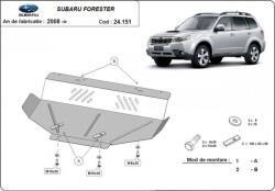 Scut Protection Subaru Forester, 2008-2013 - Acél Motorvédő lemez