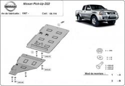 Scut Protection Nissan Pick-Up D22, 1997-2004 - Acél Váltóvédő lemez