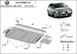 Scut Protection Alfa Romeo 147, 2000-2010 - Acél Motorvédő lemez