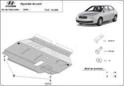 Scut Protection Hyundai Accent, 2005-2010 - Acél Motorvédő lemez