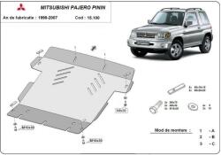 Scut Protection Mitsubishi Pajero Pinin, 1997-2007 - Acél Motorvédő lemez