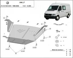 Scut Protection VW LT, 1996-2006 - Acél Motorvédő lemez