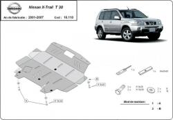 Scut Protection Nissan X-Trail, 2001-2007 - Acél Motorvédő lemez