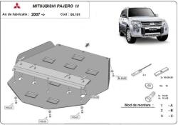 Scut Protection Mitsubishi Pajero IV (V80, V90), 2007-2020 - Acél Váltóvédő lemez