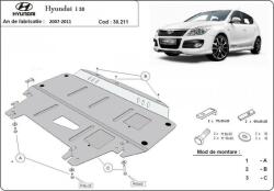 Scut Protection Hyundai i30, 2007-2011 - Acél Motorvédő lemez