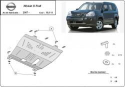 Scut Protection Nissan X-Trail T31, 2007-2013 - Acél Motorvédő lemez