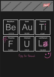 Black - Beautiful/Kémia A4 kockás füzet, vegyes minta (1 db) (COR_2021_UNBL432K_2)