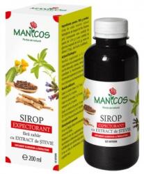 Manicos Sirop expectorant fara zahar cu extract de stevie Manicos 200 ml