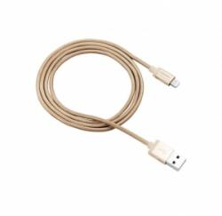 CANYON CNS-MFIC3GO USB-Lightning fonott burkolatú kábel aranyszínű