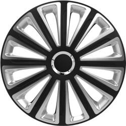 VERSACO 15" Trend Ring Chrome Black & Silver Dísztárcsa garnitúra