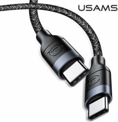 USAMS Cablu USAMS TWISTED 2XUSB-C 100W FAST CHARGE 5A 1.2M negru