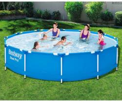 Bestway BAHAMA Fémvázas kerti medence vízforgatóval, 366 x 76 cm