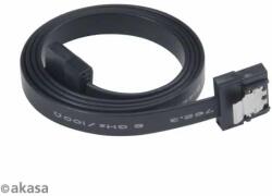 Akasa AK-CBSA05-50BK Proslim 50cm klip Fekete SATA fekete összekötő kábel (AK-CBSA05-50BK)