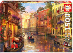 Educa Puzzle Genuine Sunset in Venice Educa 1500 de piese de la 11 ani (EDU17124) Puzzle
