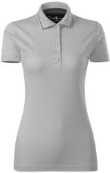 MALFINI Női galléros póló Grand - Ezüstszürke | 2XL (269A417)