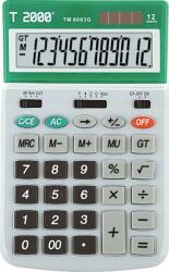 accesorii Calculator 12 dig. ecran rabatabil cu 4 taste de memorie , culoare gri, display in cadru verde (TM6063-V)