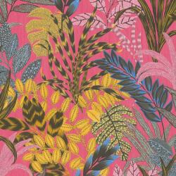 AA Design Tapet roz cu plante exotice (378602)