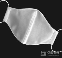 GR80 Ezüst selyem maszk (szájmaszk / arcmaszk), szűrőbetéttel