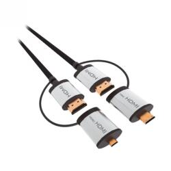  Cablu HDMI + adaptoare micro HDMI/mini HDMI 1.5m, OCHBA1G (OCHBA1G)