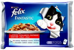 FELIX Fantastic - Marha és Csirke aszpikban 4 x 85 g 0.4 kg