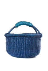 African basket Fonott bevásárló kosár kicsi - kék