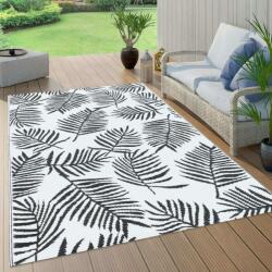 vidaXL Covor de exterior, alb și negru, 120x180 cm, PP (310425) Patura