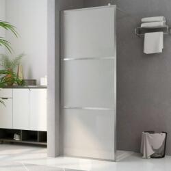 vidaXL Paravan de duș walk-in, 100 x 195 cm, sticlă ESG mată integral (146647) - vidaxl