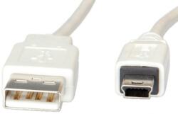 Cablu USB 2.0 la mini USB 0.8m T-T Alb, S3141 (S3141-400)