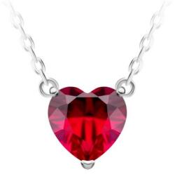 Preciosa Colier roșu din argint în formă de inimă Preciosa Cher 5236 63
