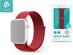 DEVIA Apple Watch szövet sport szíj - Devia Deluxe Series Sport3 Band - 42/44/45/49 mm- piros