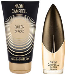 Naomi Campbell Queen of Gold szett I. 15 ml eau de toilette + 50 ml tusfürdő (eau de toilette) hölgyeknek garanciával