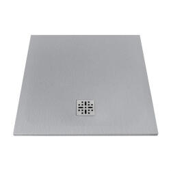 MARMY Dolomite 80x80 zuhanytálca Valentino Grey 80 7638 80 80 53 +ajándék szifon (80 7638 80 80 53)