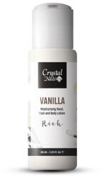 Crystal Nails Crystal Nails Moisturising Hand, Foot and Body Lotion - Vanilla Lotion - Rich 30ml