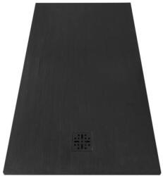 MARMY Basalto 70x140 zuhanytálca Cavalli Black 808114701454 +ajándék szifon (80 8114 70 14 54)