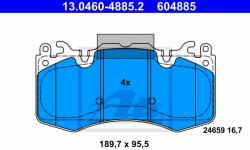 ATE set placute frana, frana disc ATE 13.0460-4885.2 (13.0460-4885.2)