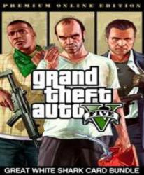 Rockstar Games Grand Theft Auto V Premium Online Edition + Great White Shark Card Bundle (PC)