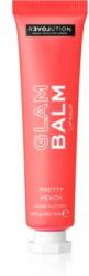 Revolution Beauty Glam Balm tápláló ajak balzsam illattal Pretty Peach 15 g