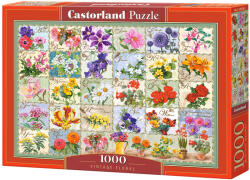 Castorland Пъзел Castorland от 1000 части - Винтидж флора (C-104338-2)
