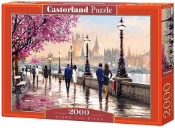 Castorland Puzzle Castorland din 2000 de piese - Poteca de langa rau (C-200566-2)
