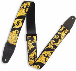 Levy's Nita Strauss Artist Signature Black & Gold Baroque Curea de chitară (MNSP2-001)