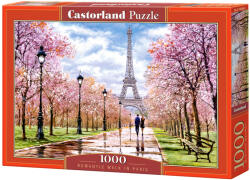 Castorland Puzzle Castorland din 1000 de piese - Plimbare romantica in Paris, Richard Macneil (C-104369-2) Puzzle