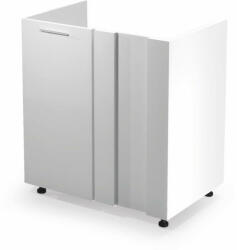Halmar Vento dkn-100/82 mosogató szekrény magasfényű fehér - mindigbutor