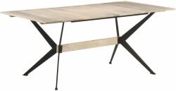 vidaXL Masă de bucătărie, 180x90x76 cm, lemn masiv de mango (321688)