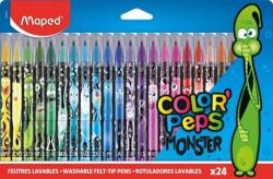 Maped Carioci Color Peps Monster, 24 culori/set, Maped 845401