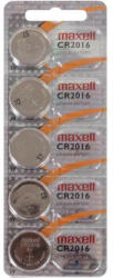 Maxell CR2016 3V lítium gombelem 5db/csomag (CR2016-5BP-MAX)