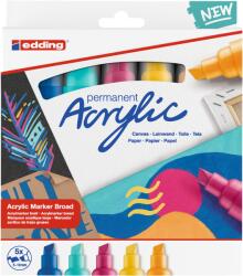 edding Akril marker készlet EDDING 5000/5 5-10mm 5db-os absztrakt színek