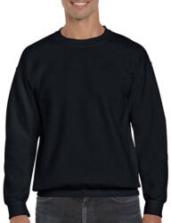 Gildan Uniszex Pulóver Hosszú ujjú Gildan DryBlend Adult Crewneck Sweat - S, Fekete