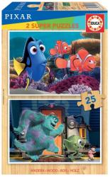 Educa Disney Pixar mesék fa puzzle 2x25 db-os (18597)